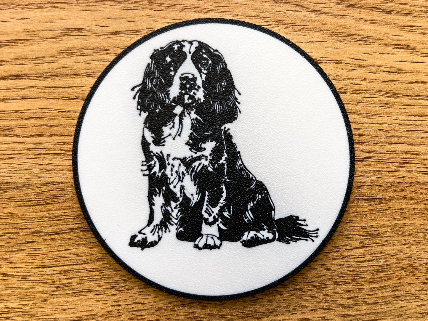 Englischer Springer Spaniel Hundeuntersetzer | Schwarz & Weiß