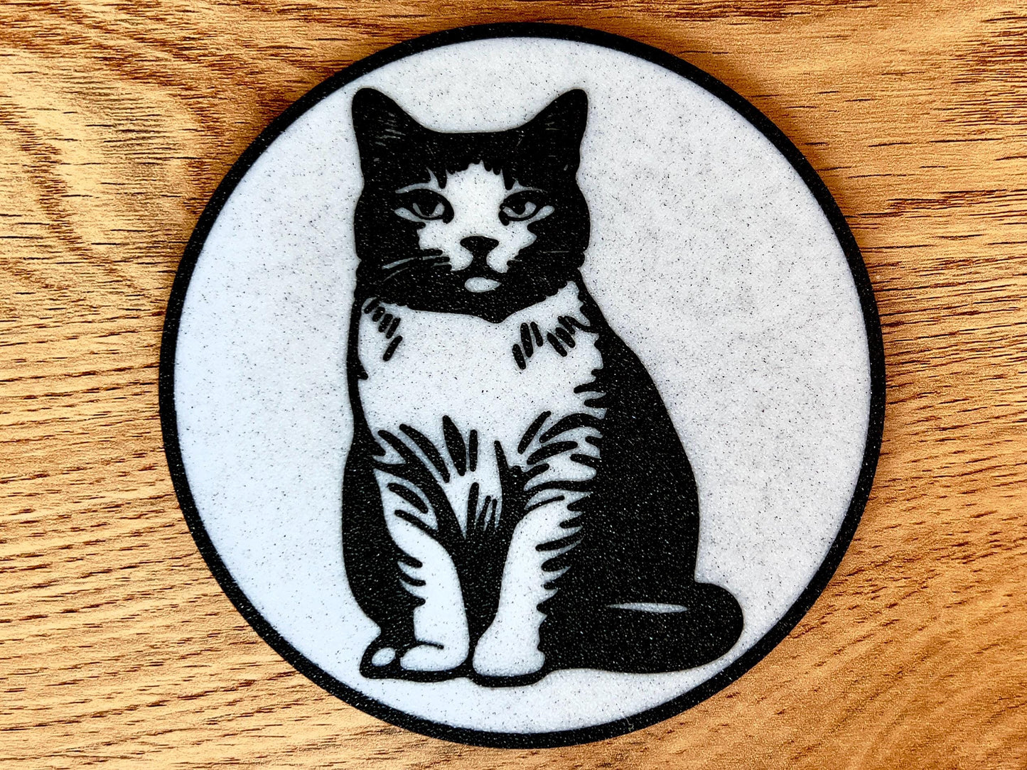 Dessous de verre British Shorthair | Effet marbre