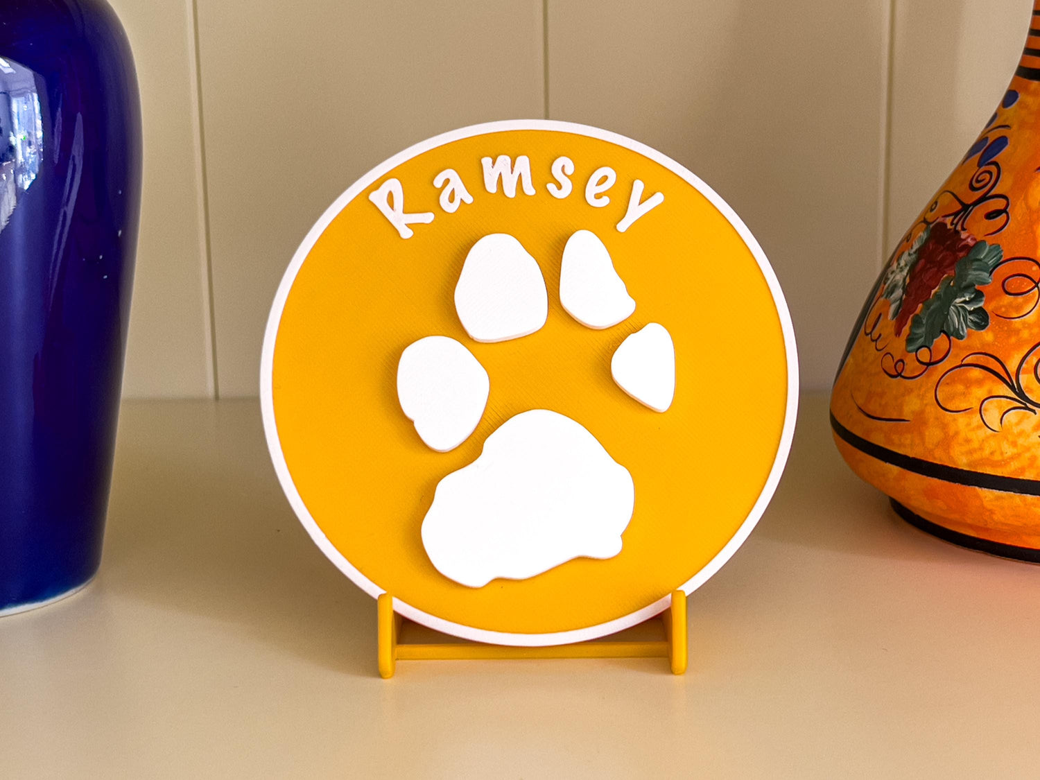 Personalised Pet Paw Print Plaques