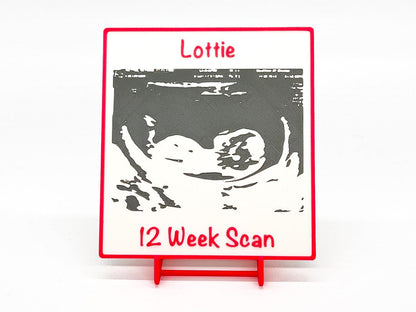 Plaque 3D pour bébé | Rose / Bleu