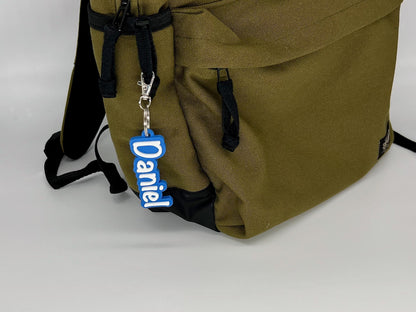 Personalisierter 3D-Taschenanhänger mit Prägung | 7 Farben verfügbar