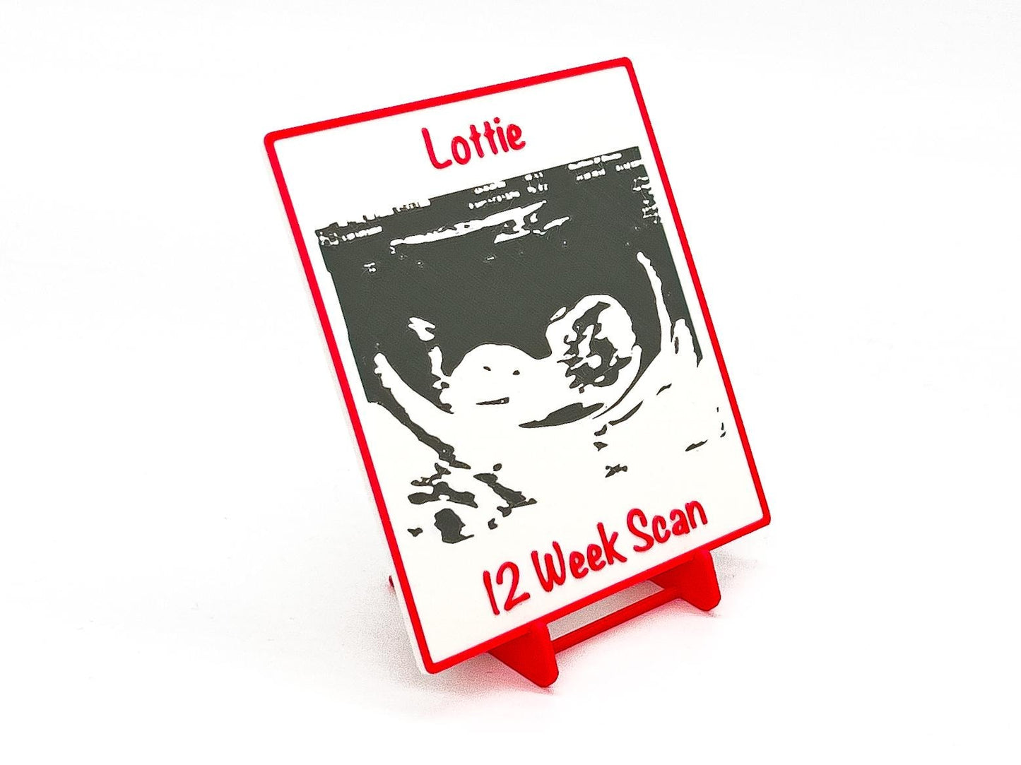 Plaque 3D pour bébé | Rose / Bleu
