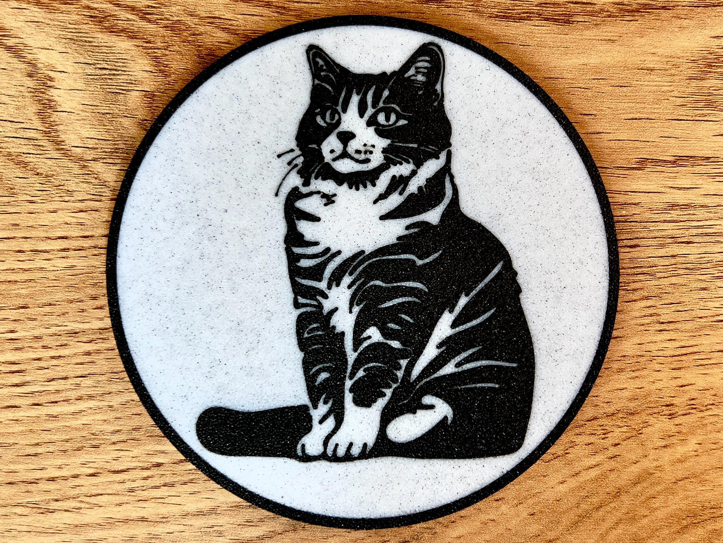 Dessous de verre Bobtail américain | Effet marbre