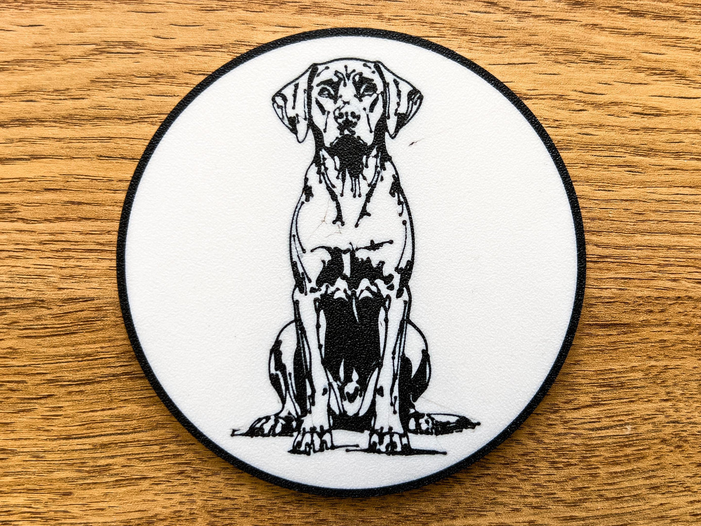 Ungarischer Vizsla Hundeuntersetzer | Schwarz &amp; Weiß