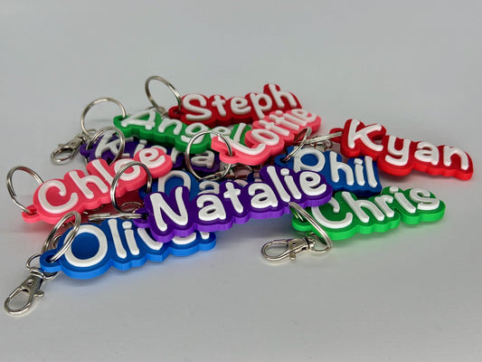 Personalised 3D Embossed Bag Tag | 7x Colours Available