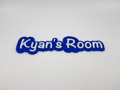 Panneau nominatif 3D personnalisé | 7 couleurs disponibles